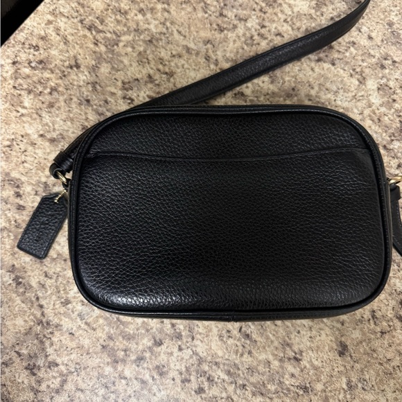 Coach Black Pebbled Leather Shoulder Bag - Picture 4 of 16